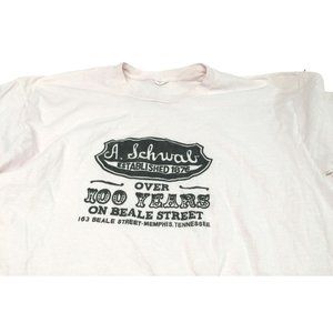 A Schwab "100 Years on Beale Street) - Memphis Tennessee Souvenir T Shirt Size 4